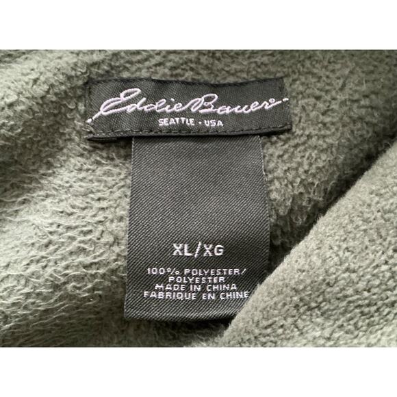 Eddie Bauer Mens 1/4 Zip Pullover Sweater Size XL Green - Picture 6 of 6